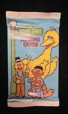 Vintage 1992 Sesame Street Trading Cards 1 PACK Jim Henson Big Bird Ernie Bert