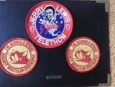 Muscular Dystrophy cloth badges Fearturing Jerry Lewis on one
