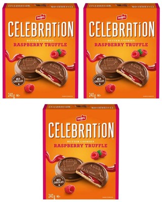 Celebration Raspberry Truffle Cookie, 240g (3 Pack)
