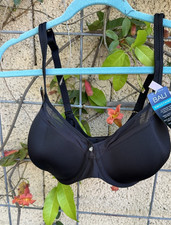 40C Bali DF3439 Ultra Light Underwire Convertible T-Shirt Bra, Black NWT