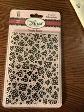 Paper Artist Embossing Folders. Simple Roses. Hot Off The Press. Hotp 6004. New