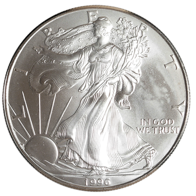 American Eagle 1oz プルーフシルバー 1996 1996 $1 American Silver Eagle 1 oz Impaired | eBay