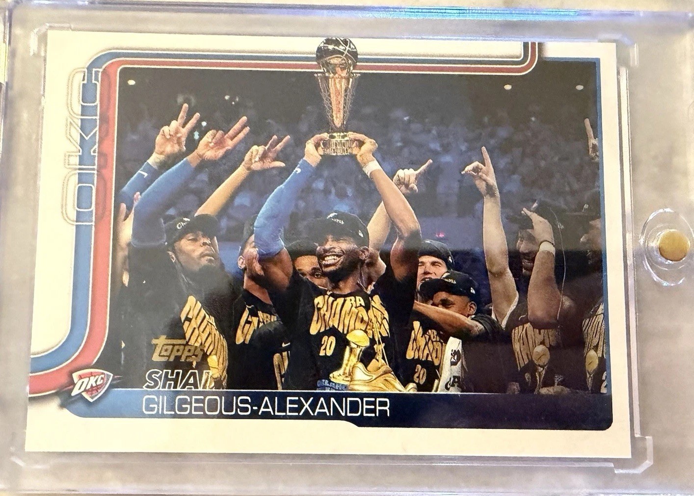 2025-26 Topps Basketball Shai Gilgeous-Alexander Golden Mirror SSP #115 Finals
