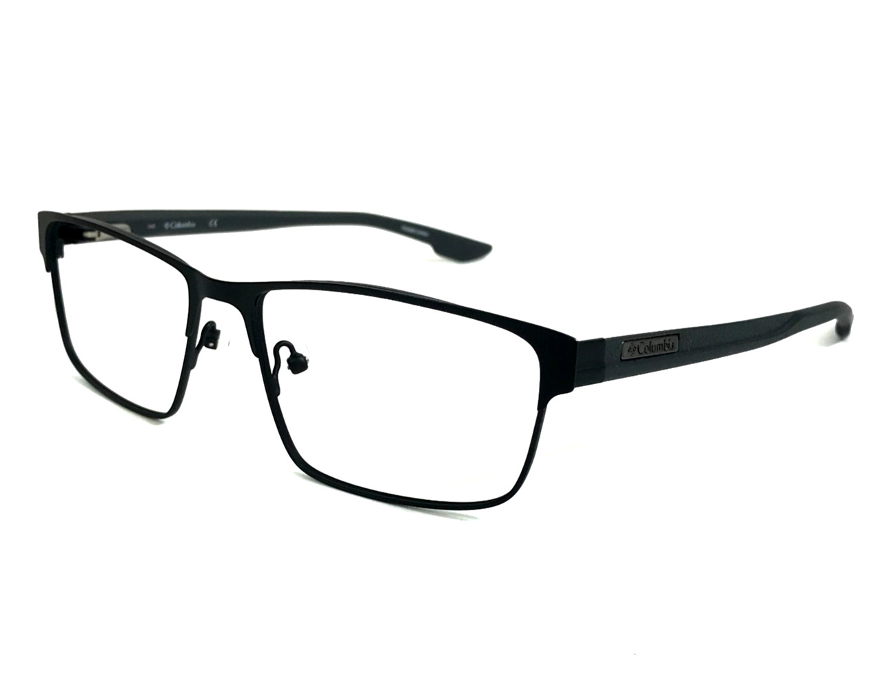 Columbia Eyeglasses Frames C3003 002 Black Gray Rectangle Full Rim 58-16-145 11990₽