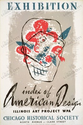 WPA Index of American Design 1941 Exhibition Poster Wall Art Print Osborn