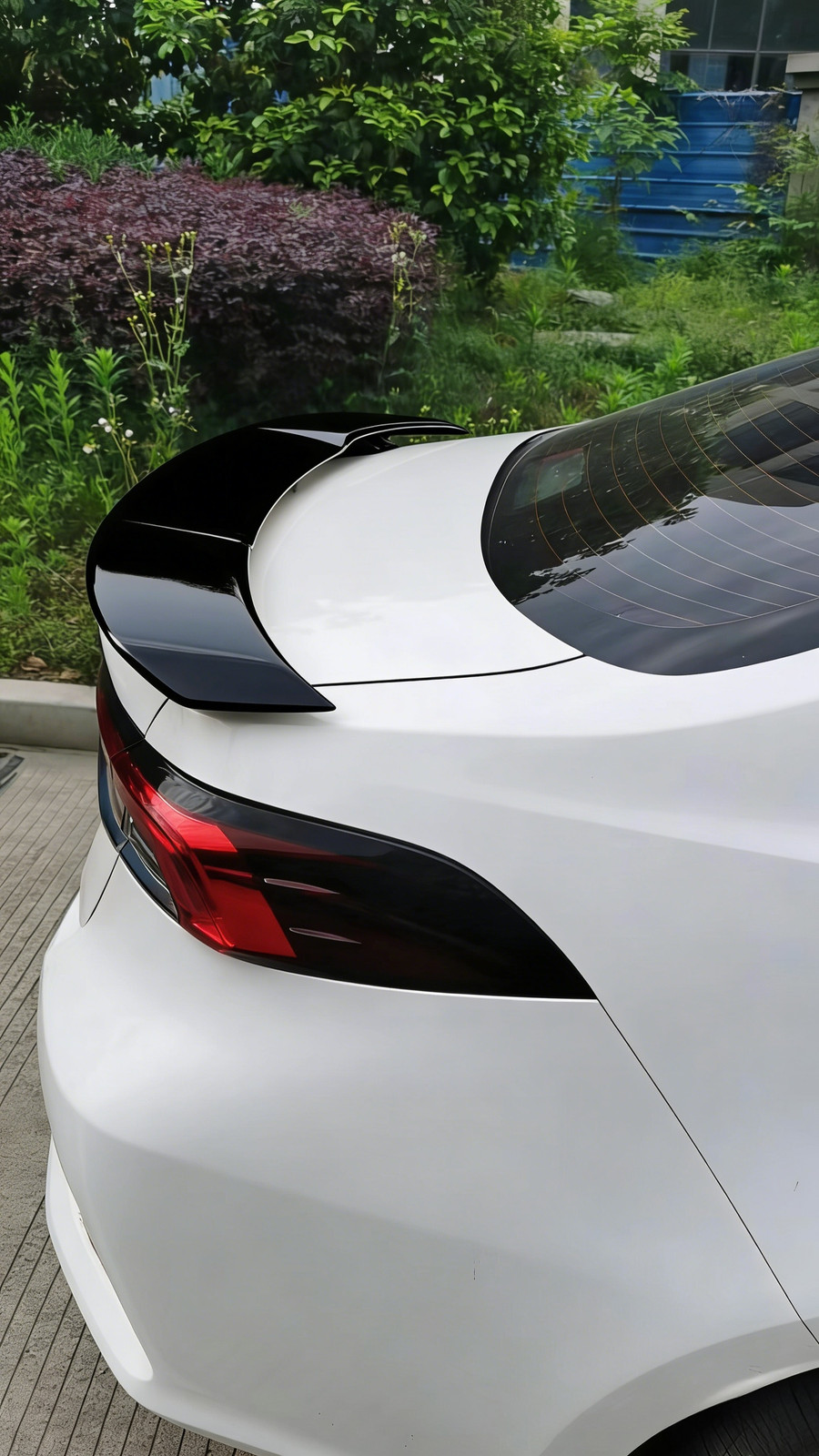 Gloss Black Rear Trunk Spoiler Lip Roof Tail Wing For Audi R8 2008-2023