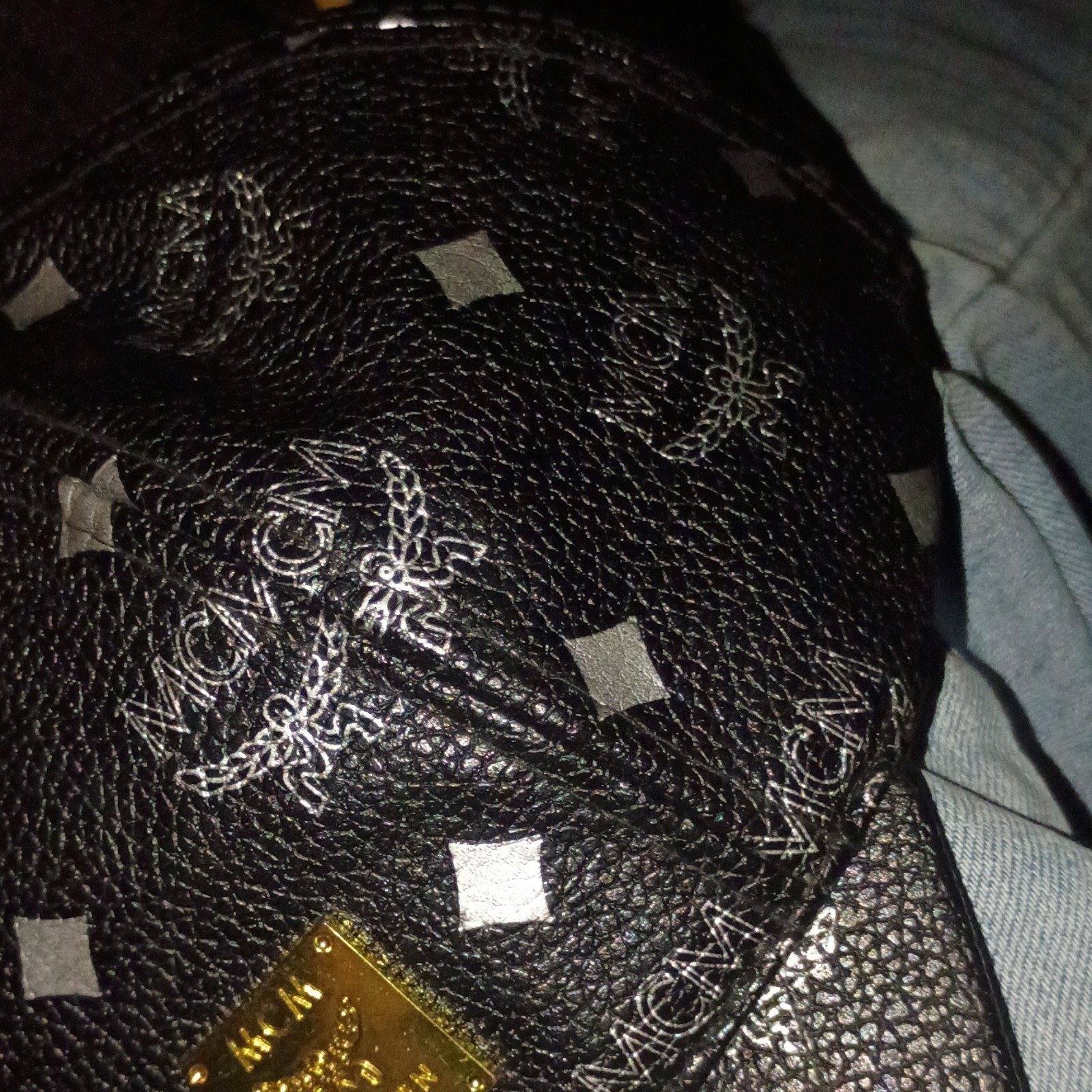 MCM Monogram Black Adjustable Baseball Cap Design… - image 17