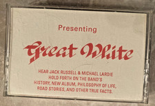 Great White - "Raw  Uncensored" PROMO cassette Once Bitten Twice Shy