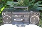VTG Sanyo M9250K AM/FM Boombox Cassette Tape Portable Stereo Tested & Working!