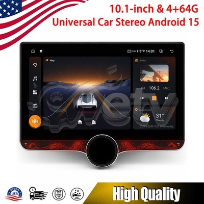 10.1'' Double 2Din Car Radio Stereo Android 15 Carplay GPS Navi WiFi Touch Screen