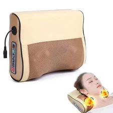Infrared Electric Massage Pillow for Neck Back Shoulder Foot Deep Kneading