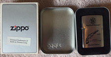 VINTAGE ZIPPO 1999 H-XV CIGARETTE LIGHTER - SMITH & WESSON 1857 MODEL 1 .22 CAL