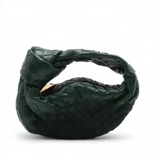 Bottega Veneta Intrecciato Mini Jodi Leather Hand bag Green