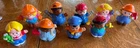 VINTAGE  FISHER PRICE LITTLE PEOPLE-LOT OF 8-CONSTRUCTION, MECHANIC PLUS