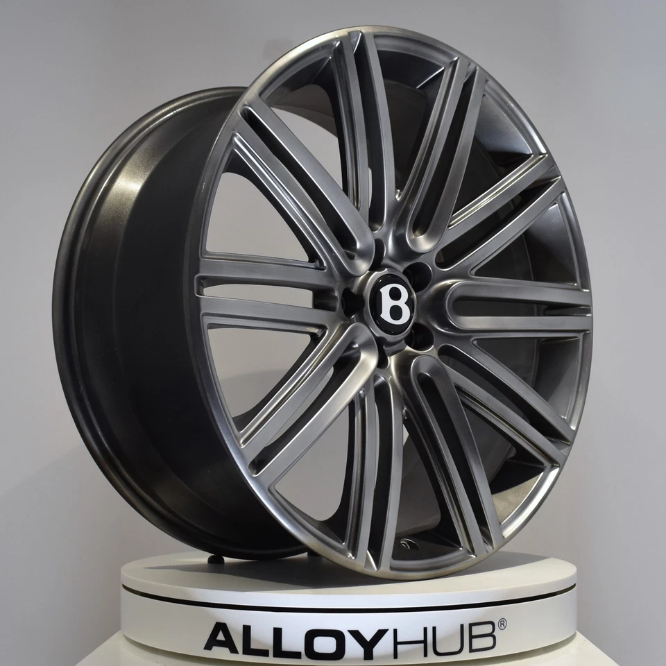 ORIGINAL BENTLEY CONTINENTAL GT GTC 20 SPEICHEN 21" ZOLL SILBER ALUFELGE X1 - Bild 2 von 3
