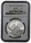 2008 P NGC MS70 - Silver Bald Eagle Commemorative Dollar $1 US Coin #61864A