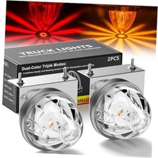 Dual Color Watermelon Lights LED Steady Strobe Watermelon 2-Pack Red Amber