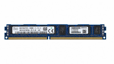 1x 8 GB SK Hynix HMT41GV7AFR8A-PB 2Rx8 PC3L-12800R Server RAM RDIMM ECC REG