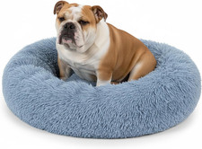 Calming Dog Bed for Small Medium Dogs, Cats Puppy, Warming round Donut Cuddl