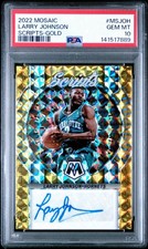 2022 PANINI MOSAIC SCRIPTS | GOLD [#7/10] LARRY JOHNSON POP 1
