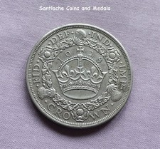 1928 KING GEORGE V SILVER WREATH CROWN