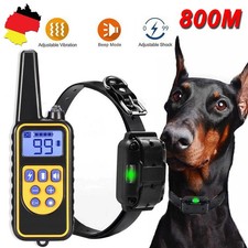 Anti-Bark Elektroschock Pet Dog Training E-Halsband Obedience mit LED-Licht NEU