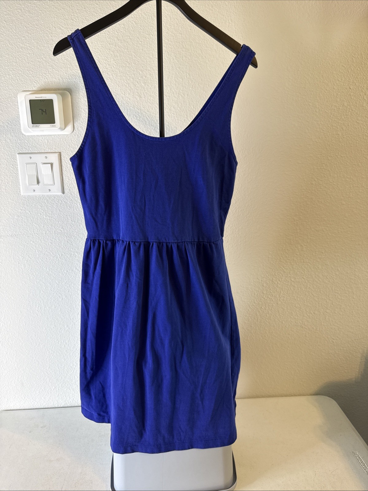 J Crew Woman’s Sleeveless Stretch Dress Blue Size L