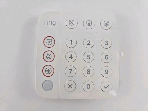 Ring Alarm Keypad 2nd Gen 5AT2S7 White - Open Box - NO CHARGER