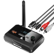 Bluetooth 5.3 Receiver for Home Stereo, RCA Bluetooth Adapter, Low Latency  ...