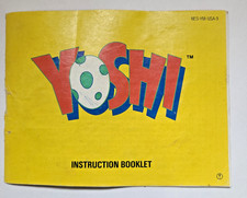 Yoshi Nintendo NES Manual Instruction Booklet Authentic NES-YM-USA-3