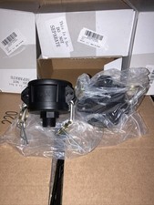 275 330 Gallon IBC Tote Water Tank 2pkDrain Adapter 2"Cam Lock- Garden Hose 3/4"