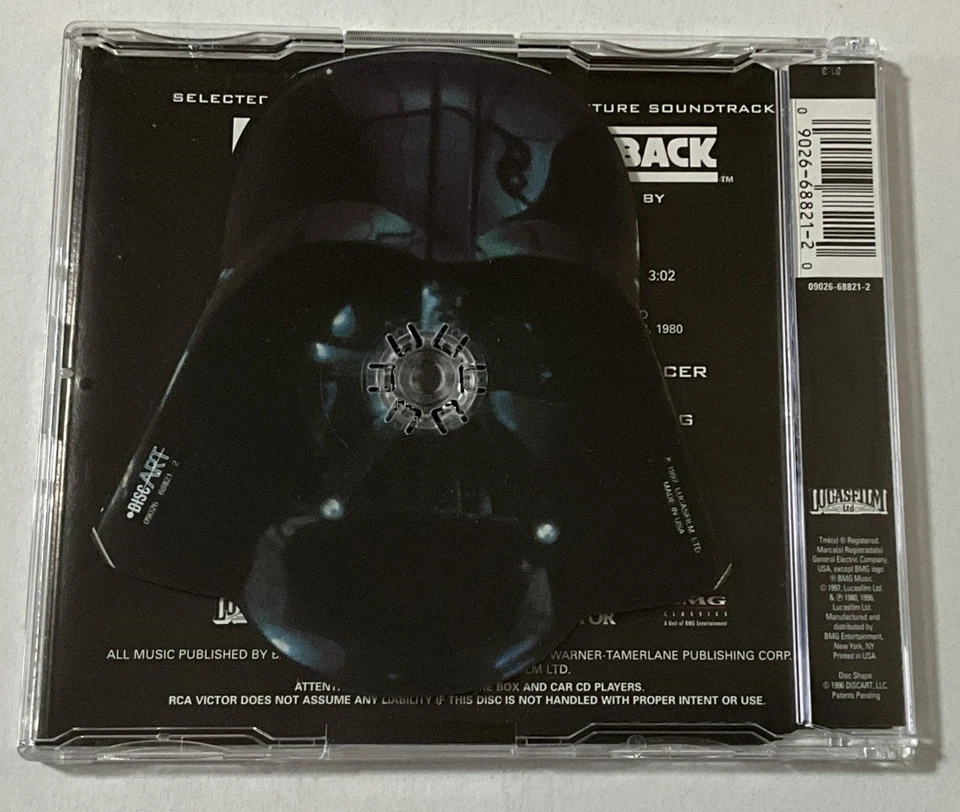 Star Wars The Imperial March Darth Vader Shaped USA Cd Single Rare John Williams - Image 4 of 4