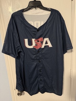 Team USA Baseball Aaron Judge Navy Blue Printed Men's Jersey