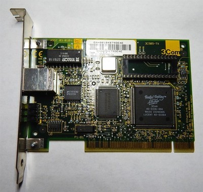 PCI Ethernet Adapter Card 3Com 3C905-TX Fast EtherLink XL for desktop PC