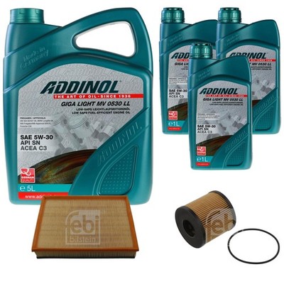 FEBI Inspektionspaket 8L ADDINOL GIGA LIGHT MV 0530 LL für Nissan Interstar
