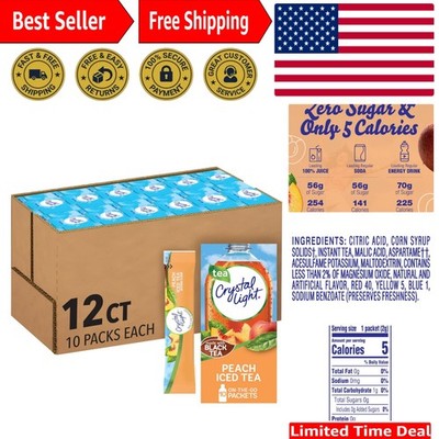 Artificially Flavored Peach Iced Tea Drink Mix - 120 Calorie-Friendly Packets