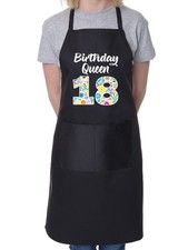 Birthday Queen 18 Apron Gift For 18th Birthday 18 Year Old Present