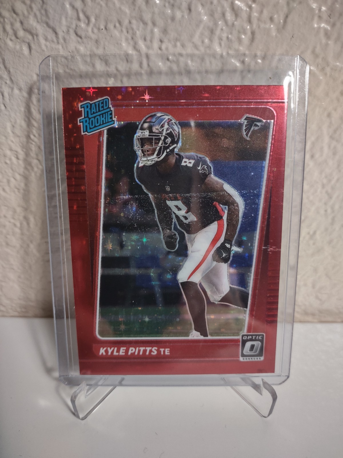 2021 Panini Donruss Optic Rated Rookie Kyle Pitts #211 Red Stars Prizm (RC)