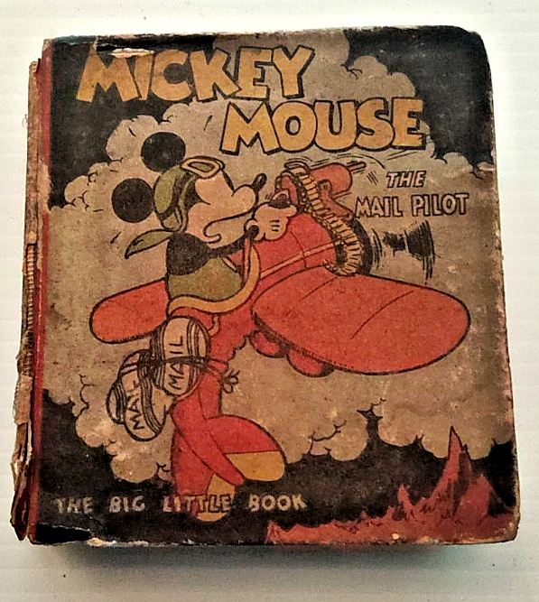 スペシャル 30's MACKEY MOUSE THE MAIL PILOT 本 Vintage Walt Disney Mickey Mouse The Mail Pilot The Big Little