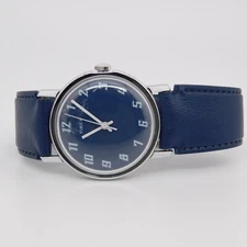 Vintage Timex Blue-Tone Wind-up Analog Men's Watch Doesn't Keeps Time