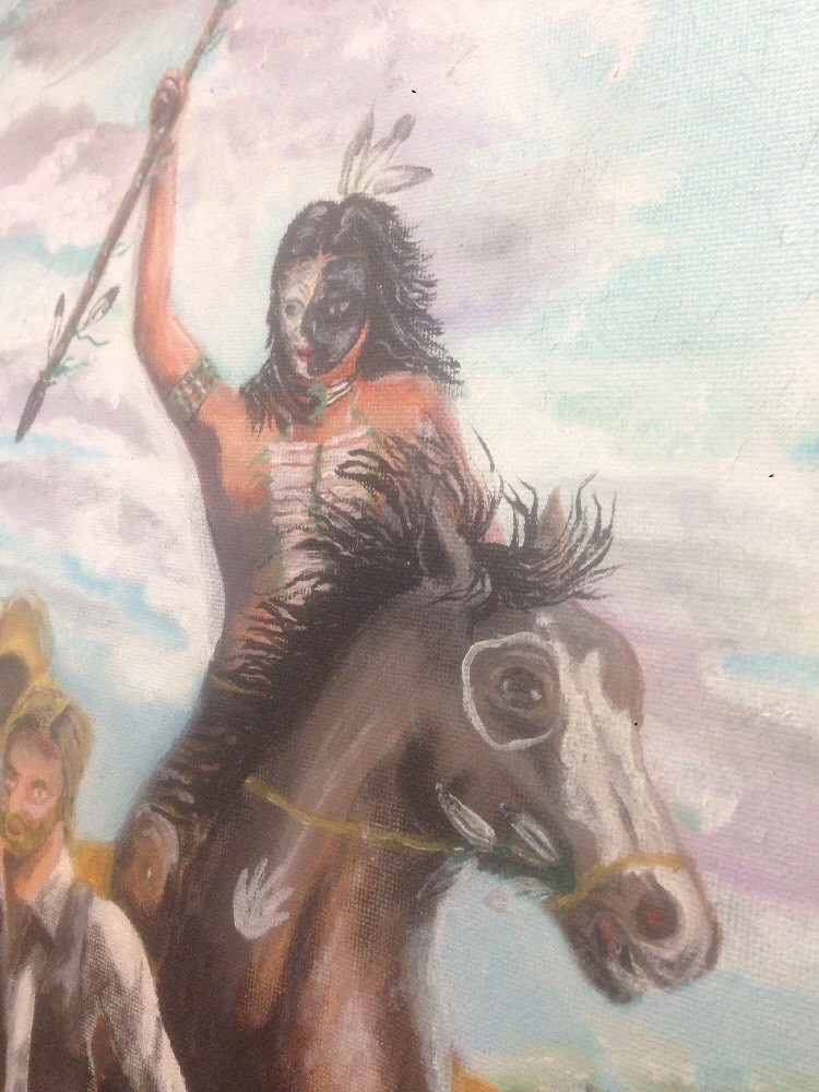 oil paintings original Art. Native American. 18