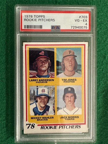 1978 Topps Jack Morris Rookie Card PSA 4 EBay