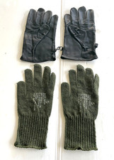 New Usgi Leather D3-a Flexor Light Duty Recon Gloves Size 5 Shell Wwool Liners