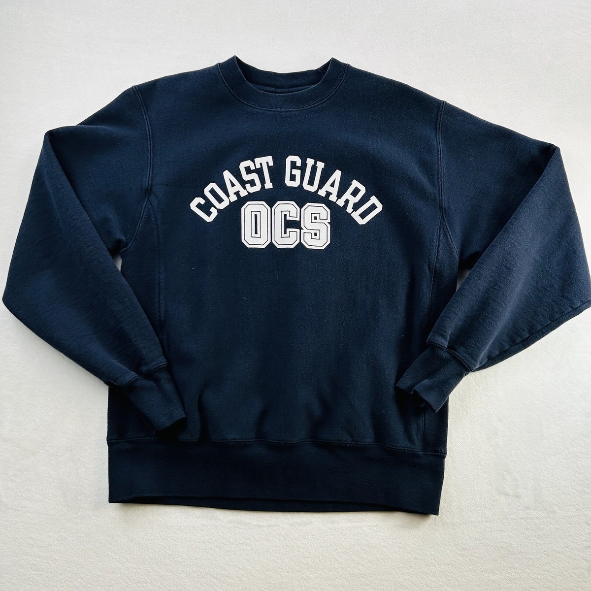 トップス champion reverse weave coast guard xl Vintage Champion Sweatshirt Adult Large Coast Guard Hoodie