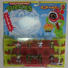 Takara Playmates TMNT Teenage Mutant Ninja Turtles mini Turtles set 3 NEW 1995