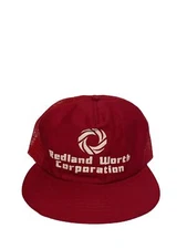 Vintage 80’s Redland Worth Corporation Red SnapBack Trucker Hat