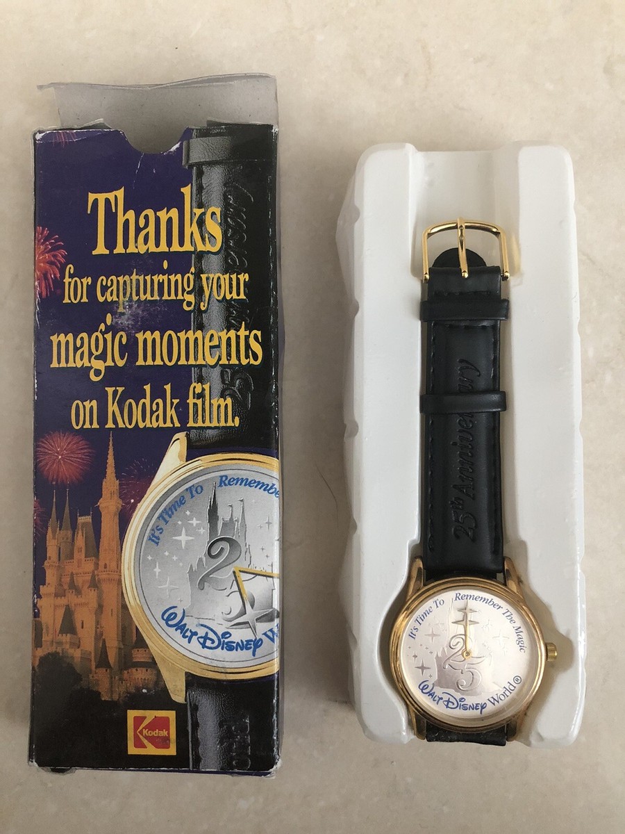 ✨希少・限定品✨ディズニー・ワールド25周年記念腕時計 Vintage Walt Disney World 25th Anniversary Leather Watch