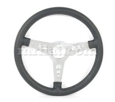 Jaguar Xke E-type Series Leather Steering Wheel 15 Flat New