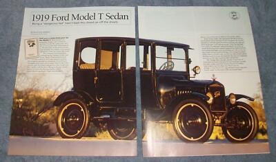 1919 Ford Model T Sedan History Info Article ''Being a ''Dangerous Fad''...''