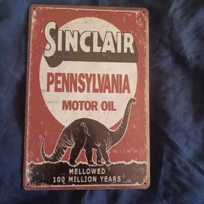 #ad 8quot; X 12quot; Metal Sign Man Cave Garage Bar Oil Gas Wall Art Pennsylvania Motor Oil $13.00